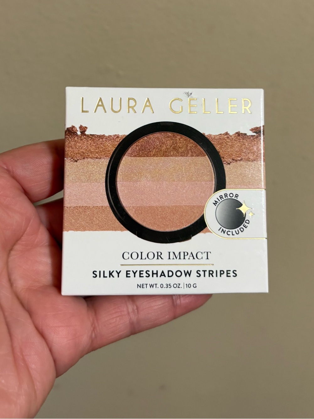 Laura Geller Color Impact Silky Eyeshadow Stripes - THINK PINK Brand New .